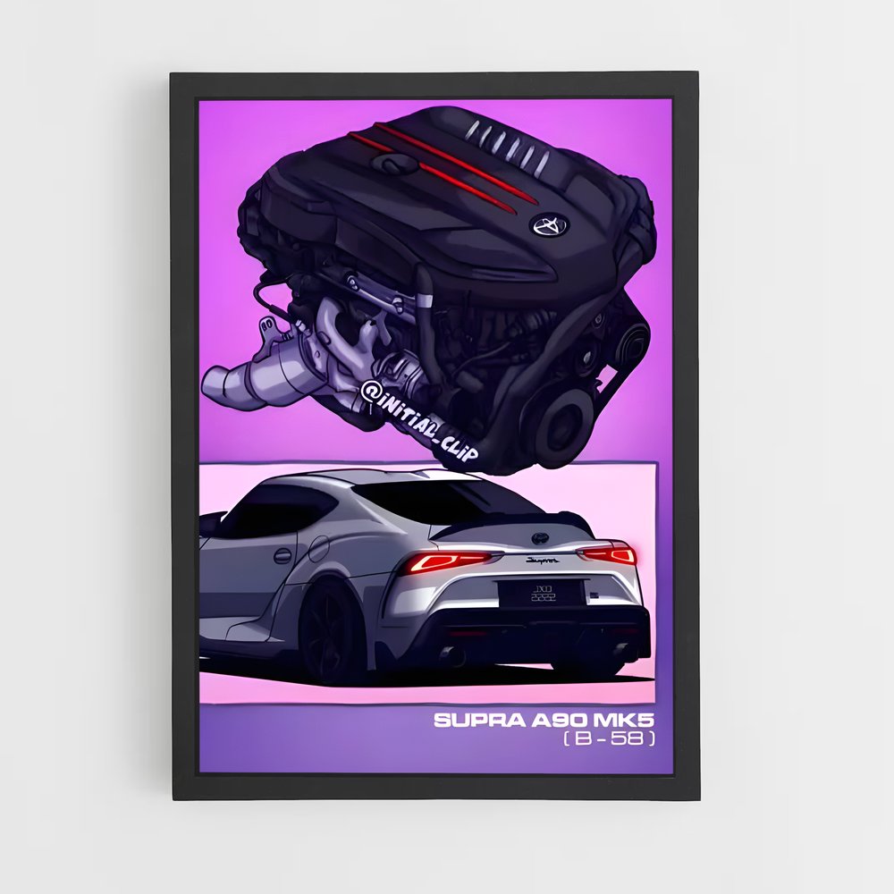 Poster V8 Powerhouse – affiche Toyota (vue 2)